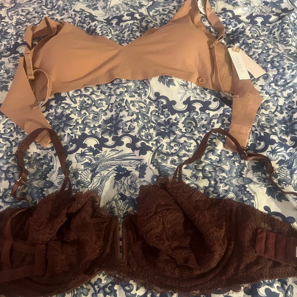 Auden Brown Tan Lace Bra